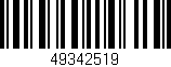 Código de barras (EAN, GTIN, SKU, ISBN): '49342519'