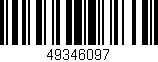 Código de barras (EAN, GTIN, SKU, ISBN): '49346097'