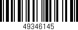 Código de barras (EAN, GTIN, SKU, ISBN): '49346145'