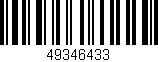 Código de barras (EAN, GTIN, SKU, ISBN): '49346433'