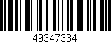 Código de barras (EAN, GTIN, SKU, ISBN): '49347334'