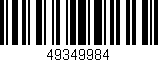 Código de barras (EAN, GTIN, SKU, ISBN): '49349984'