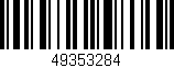 Código de barras (EAN, GTIN, SKU, ISBN): '49353284'