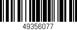 Código de barras (EAN, GTIN, SKU, ISBN): '49356077'