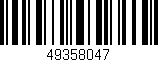 Código de barras (EAN, GTIN, SKU, ISBN): '49358047'