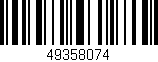 Código de barras (EAN, GTIN, SKU, ISBN): '49358074'