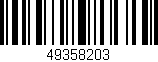 Código de barras (EAN, GTIN, SKU, ISBN): '49358203'