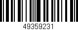 Código de barras (EAN, GTIN, SKU, ISBN): '49359231'