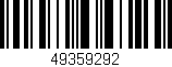 Código de barras (EAN, GTIN, SKU, ISBN): '49359292'