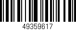 Código de barras (EAN, GTIN, SKU, ISBN): '49359617'