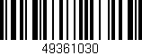 Código de barras (EAN, GTIN, SKU, ISBN): '49361030'
