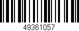 Código de barras (EAN, GTIN, SKU, ISBN): '49361057'
