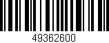 Código de barras (EAN, GTIN, SKU, ISBN): '49362600'