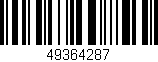 Código de barras (EAN, GTIN, SKU, ISBN): '49364287'