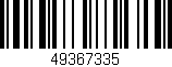 Código de barras (EAN, GTIN, SKU, ISBN): '49367335'
