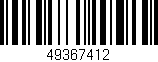 Código de barras (EAN, GTIN, SKU, ISBN): '49367412'