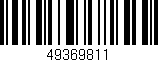 Código de barras (EAN, GTIN, SKU, ISBN): '49369811'