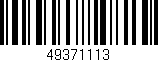 Código de barras (EAN, GTIN, SKU, ISBN): '49371113'