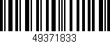 Código de barras (EAN, GTIN, SKU, ISBN): '49371833'