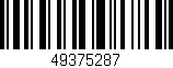 Código de barras (EAN, GTIN, SKU, ISBN): '49375287'