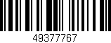 Código de barras (EAN, GTIN, SKU, ISBN): '49377767'