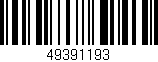 Código de barras (EAN, GTIN, SKU, ISBN): '49391193'