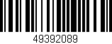 Código de barras (EAN, GTIN, SKU, ISBN): '49392089'