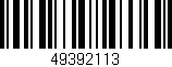 Código de barras (EAN, GTIN, SKU, ISBN): '49392113'