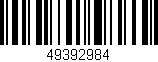 Código de barras (EAN, GTIN, SKU, ISBN): '49392984'