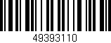 Código de barras (EAN, GTIN, SKU, ISBN): '49393110'