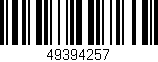 Código de barras (EAN, GTIN, SKU, ISBN): '49394257'