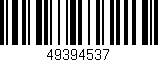 Código de barras (EAN, GTIN, SKU, ISBN): '49394537'