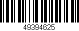 Código de barras (EAN, GTIN, SKU, ISBN): '49394625'