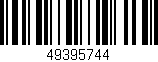 Código de barras (EAN, GTIN, SKU, ISBN): '49395744'