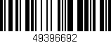 Código de barras (EAN, GTIN, SKU, ISBN): '49396692'