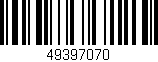 Código de barras (EAN, GTIN, SKU, ISBN): '49397070'