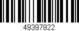 Código de barras (EAN, GTIN, SKU, ISBN): '49397922'