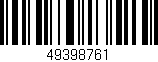 Código de barras (EAN, GTIN, SKU, ISBN): '49398761'