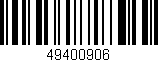 Código de barras (EAN, GTIN, SKU, ISBN): '49400906'