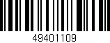 Código de barras (EAN, GTIN, SKU, ISBN): '49401109'