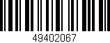 Código de barras (EAN, GTIN, SKU, ISBN): '49402067'