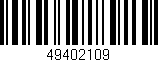 Código de barras (EAN, GTIN, SKU, ISBN): '49402109'