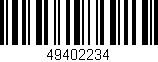 Código de barras (EAN, GTIN, SKU, ISBN): '49402234'