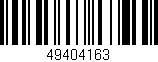 Código de barras (EAN, GTIN, SKU, ISBN): '49404163'