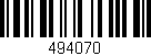 Código de barras (EAN, GTIN, SKU, ISBN): '494070'
