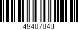 Código de barras (EAN, GTIN, SKU, ISBN): '49407040'