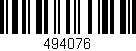 Código de barras (EAN, GTIN, SKU, ISBN): '494076'
