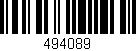 Código de barras (EAN, GTIN, SKU, ISBN): '494089'
