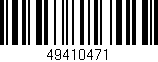 Código de barras (EAN, GTIN, SKU, ISBN): '49410471'