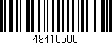 Código de barras (EAN, GTIN, SKU, ISBN): '49410506'